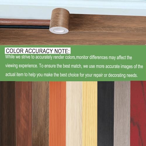 Wood Grain Repair Tape, 2.4inch X 32ft Self Adhesive Wood Colored Tape - Image 2