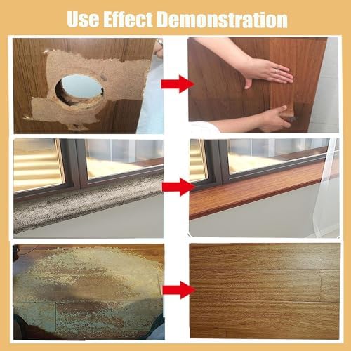 Wood Grain Repair Tape, 4.7 inch X 32ft Self Adhesive Grain Repair Patch - Image 5