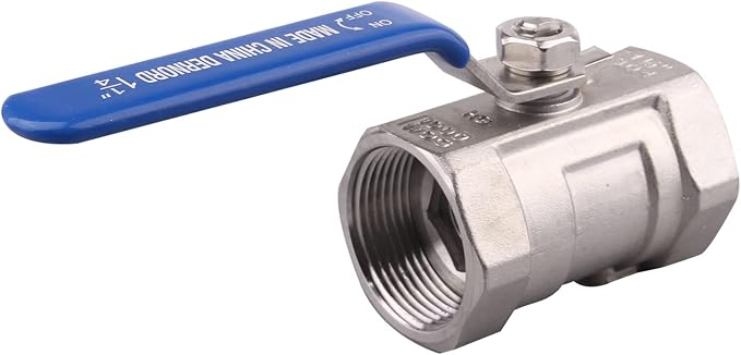 DERNORD Stainless Steel Ball Valve 1PC Type 1.25 Inch NPT Standard Port - Image 6