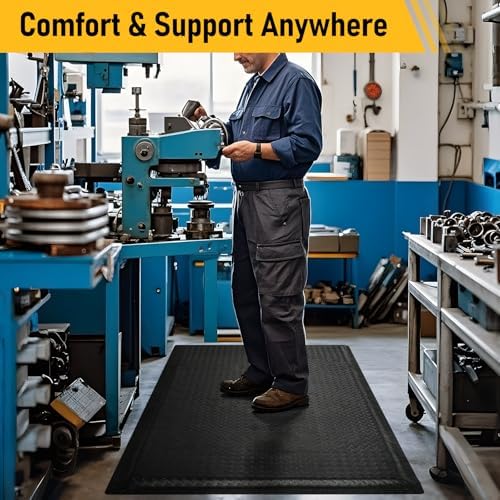 Nisorpa Anti Fatigue Mats Industrial 3' x 5' Ergonomic Standing Mat 15/16" - Image 6