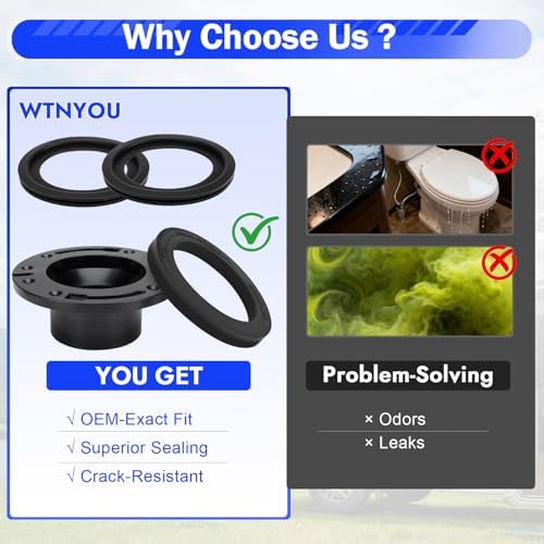 RV Toilet Seal and 3 Inch Toilet Flange Kit - Image 6
