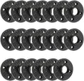1" Heavy Duty Black Floor Flange, Home TZH 20 Pack Malleable iron Pipe Flange by HomeTZH