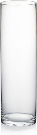 WGVI Quality Thick Weighted Clear Cylinder Glass Vases, Flower Bud Vase Skinny by WGVInternational-OpusGlassware