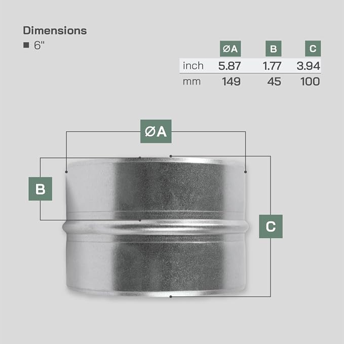 Vent Systems 6'' Inch Pack of 2 - Image 2