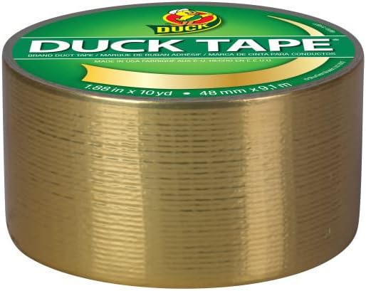 Duck Brand 280748 Color Duct Tape, Metallic Gold, 1.88 Inches x 10 Yards Each - Image 2