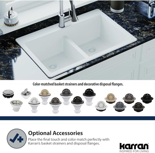 Karran QDFBR Decorative Disposal Flange in Brown, Fits 3.5 Inc Standard Sink - Image 2