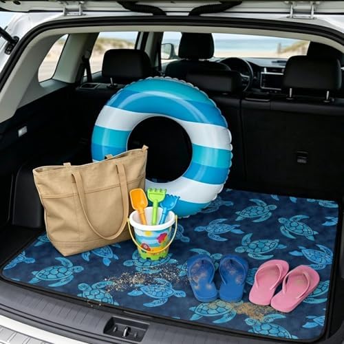 ELEQIN Car Trunk Mat for SUV Sedan Truck All Weather Cargo Liner Trunk - Image 2