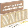Colingmill 1 Pcs Decorative Return Air Vent Cover 32 x 8.5 x 3/4 Inch Natural by Colingmill