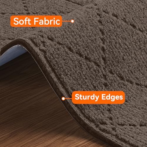 Stair Treads for Wooden Steps 4 PCS Non Slip Stair Rugs Brown - Image 2