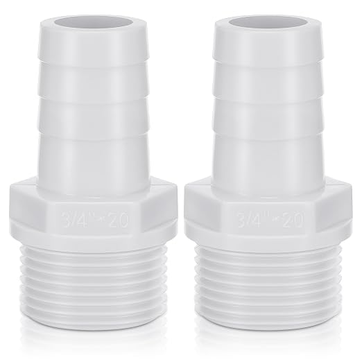 2 Pcs Pool PVC Tube Fitting Barbed Hose Fittings Adapter | Hose Fittings by Innconee