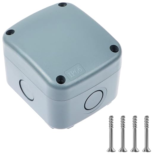 Project Box ABS Plastic Grey Junction Box IP66 Waterproof DIY Electronic | 3.25 by NineLeaf