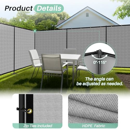 SunnyRoyal 5' x 89' Privacy Fence Screen Panel - Image 3