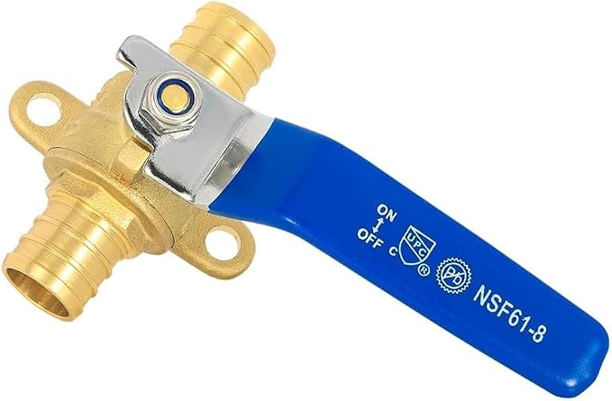 30-Pack EFIELD 3/4-inch Crimp Pex Full Port Shut-off Brass Ball Valve - Image 6