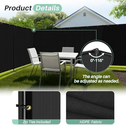 SunnyRoyal 5' x 46' Privacy Fence Screen Panel - Image 3