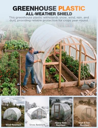 Axgatoxe 6 Mil 8x25 FT Heavy Duty Greenhouse Plastic Sheeting - Image 3