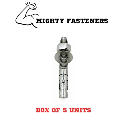 Mighty Fasteners Wedge Anchors – Heavy-Duty 304 Stainless Steel Expansion Bolts - Image 3