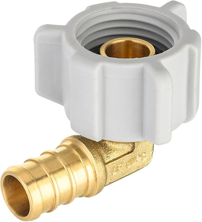 EFIELD 1/2" Pex x 1/2" Female NPT Swivel Elbow | Brass Barb Crimp Fittings - Image 5