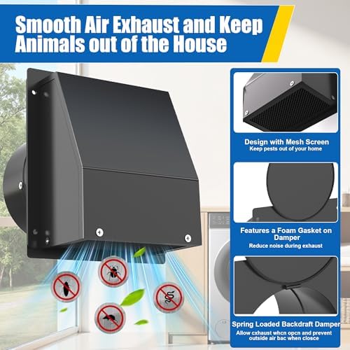 5 Inch Hooded Wall Vent Cover - Image 3