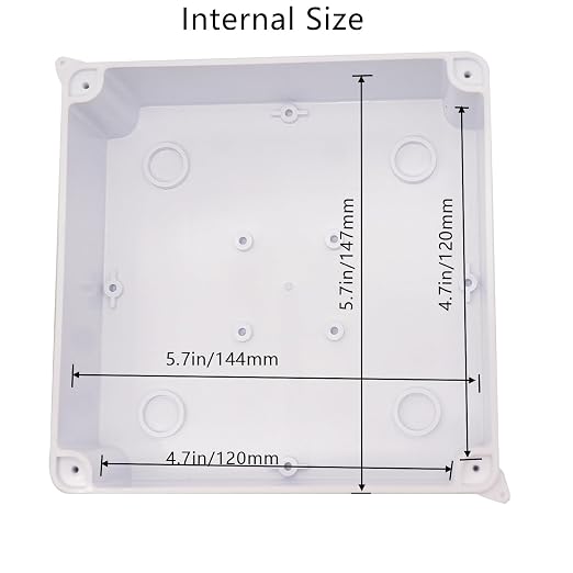 Junction Box, Reserved Holes Electrical Boxes Waterproof IP65 ABS Plastic - Image 5