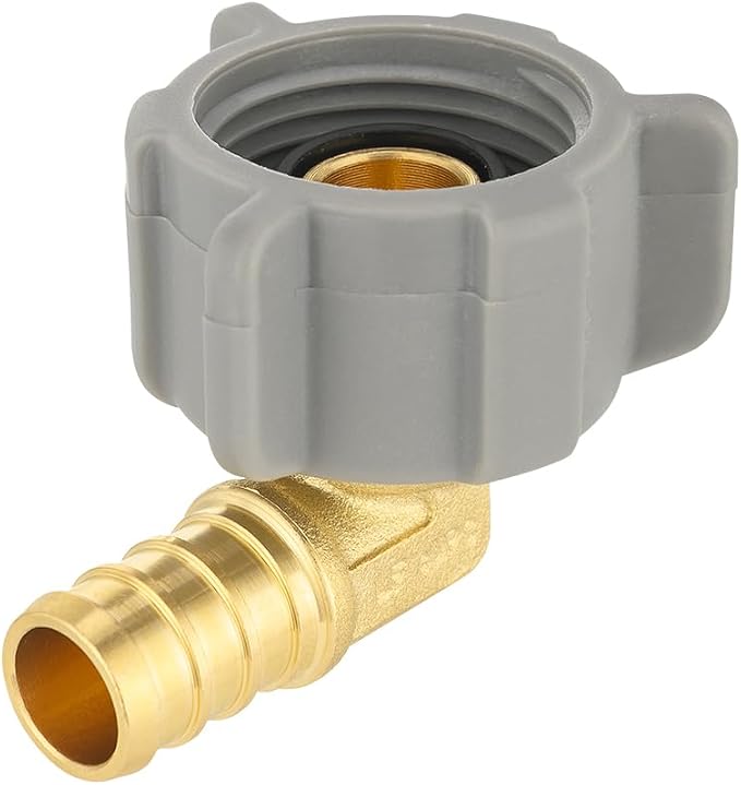 5 PCs EFIELD 1/2" Pex X 7/8 Inch Toilet BC Swivel Female Elbow | Brass Barb - Image 5