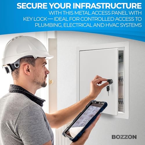 BOZZON Access Panel for Drywall 8 x 8 inch – Metal Door - Image 4
