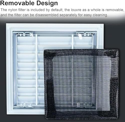 Modern Steel Return Air Grille 8x20 in, Vent Cover - Image 4