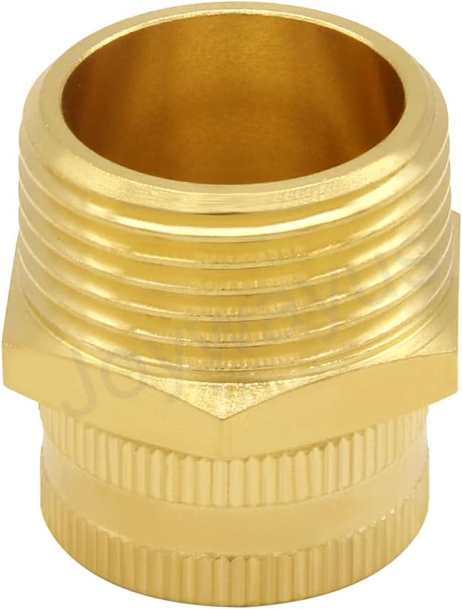 Joywayus Brass Swivel Pipe Fitting 3/4" GHT Female x 1" NPT Male | Garden Hose - Image 6