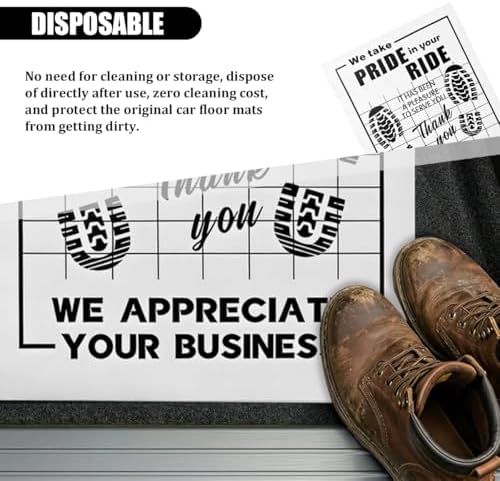 50PCS 16 x 20 Car Paper Floor Mat, Disposable Kraft Paper Vehicle Floor Foot - Image 6