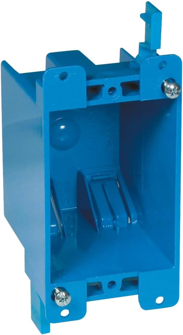 Carlon Single Gang Outlet Box 14 Cu In, UL E11461, L 4-1/8 X W 2-1/4 X D 2-3/4 by Carlon
