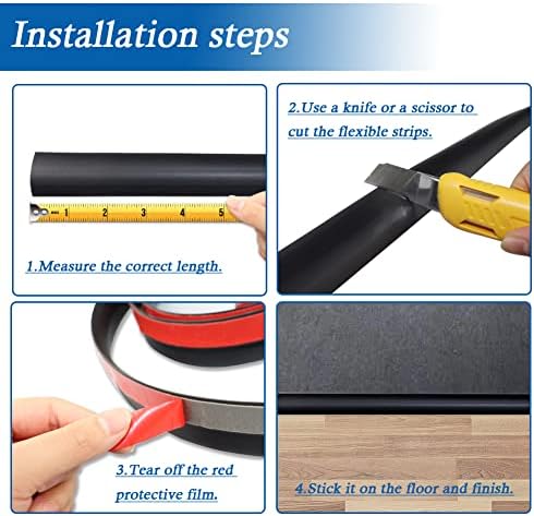 FONUNO Carpet Transition Strip Self Adhesive Floor Transition Strip - Image 6