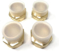 Cascada Lead-Free Brass Adapter, G Thread British BSPP Male to NPT Female |) by CascadaShowers