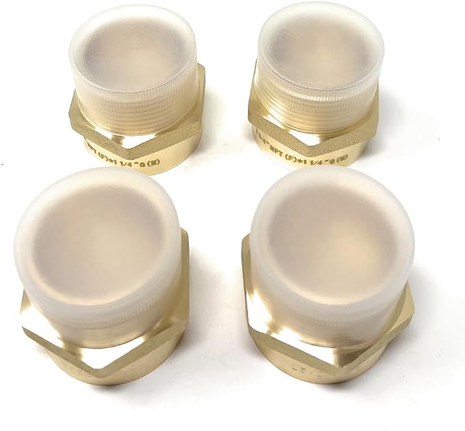 Cascada Lead-Free Brass Adapter, G Thread British BSPP Male to NPT Female |) by CascadaShowers