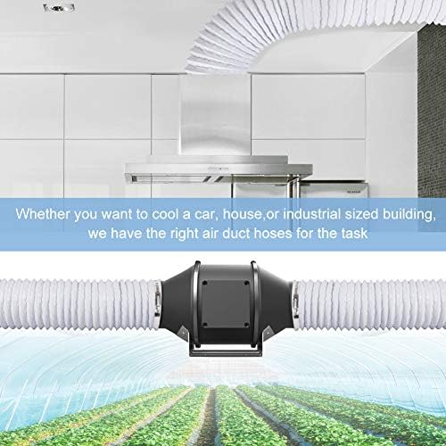 Omont Dryer Vent Hose 4 Inch 10FT Flexible Dryer Ducting Tube Air Duct Aluminum - Image 6