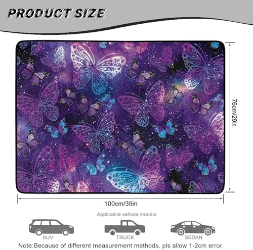 Purple Butterfly Print Liner 29"x39" - Image 7