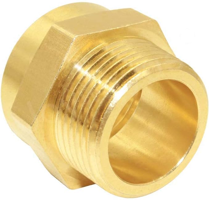 Joywayus Brass Fitting 1" G Thread Female×1" NPT Thread Male Brass Pipe Fitting by Joywayus