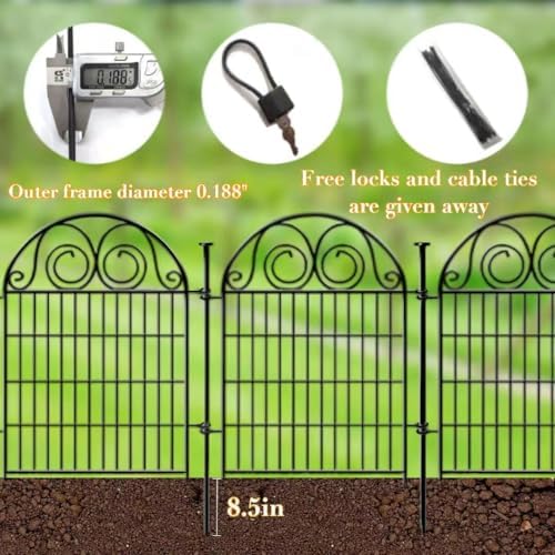 Getlay Dog Fence Outdoor for Yard, 32 Inch 24 Panels Total Length 52.5 Ft Pet - Image 5