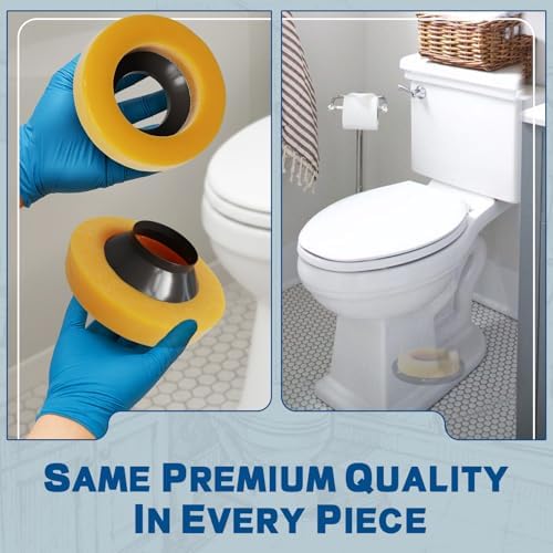 NEEXAN Toilet Wax Ring Kit Universal Seal Fits 3 and 4 Inch Drains 2-Pack - Image 2