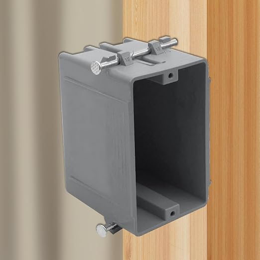 New Work Electrical Nail Outlet Box, 18 cu in, 12 Pack | Designed - Image 6