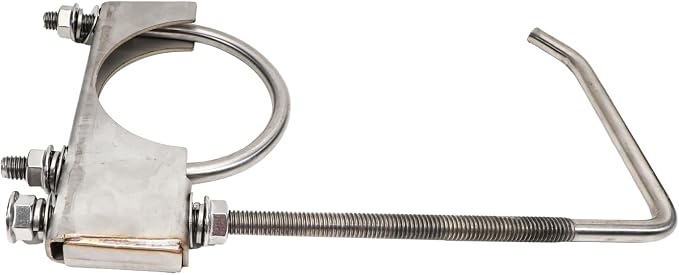 2 Pcs 2.5" Exhaust Clamp with Hanger, Heavy Duty Exhaust Hanger with Clamp - Image 5