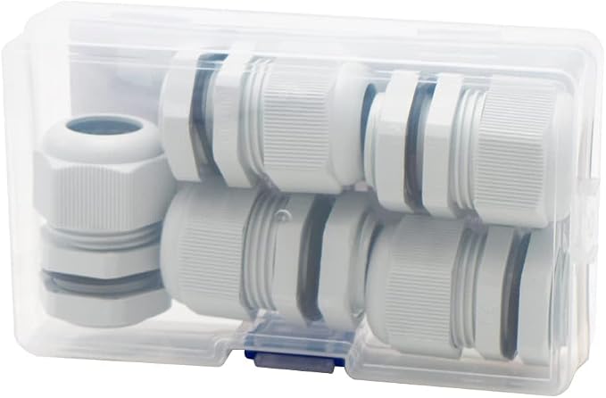 5-Pack 3/4" NPT Cable Glands, IP68 Waterproof Nylon PA66 Strain Relief Cord - Image 8