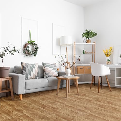 Sorbus Interlocking Wood Grain Foam Floor Tiles - Image 3