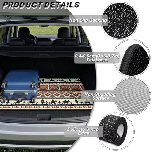 ELEQIN Car Cargo Liner Non Slip Backing Cargo Mat Rear Trunk Liner Western - Image 6