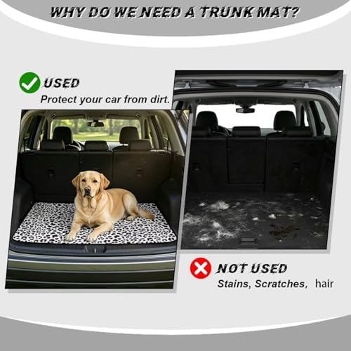 Black Leopard Cargo Liner for SUV Sedan 29"x39" - Image 4