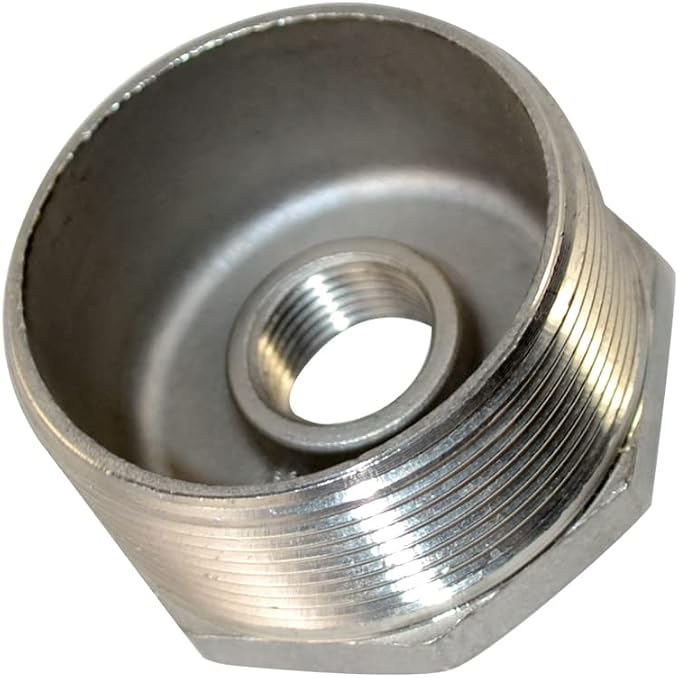2" Male to 1/2" Female NPT Female Reducing/Reducer Bushing Pipe Fitting - Image 2