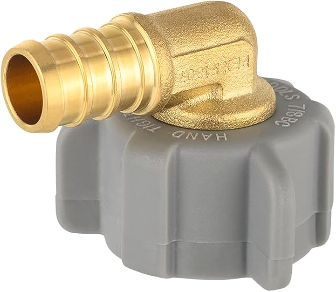 5 PCs EFIELD 1/2" Pex X 7/8 Inch Toilet BC Swivel Female Elbow | Brass Barb - Image 2