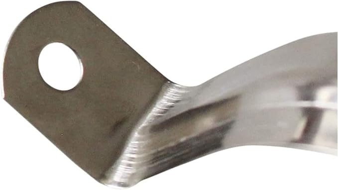 4 Pcs 5inch Rigid Pipe Strap, Two Hole Stainless Steel Strap U Bracket - Image 3