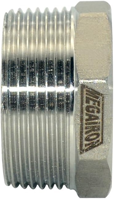 1-1/2" Male NPT to 1" Female NPT Female Reducing/Reducer Bushing Pipe Fitting - Image 3