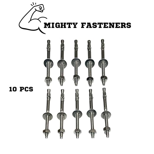 Mighty Fasteners Wedge Anchors – Heavy-Duty 304 Stainless Steel Expansion Bolts - Image 7