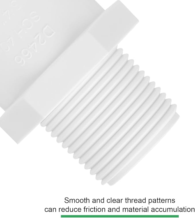 10Pack 3/4" PVC Male Adapter Pipe Fittings Furniture Grade SCH40 2-Way 3/4" PVC - Image 5