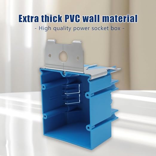 Adjustable 2 Gang Electrical Box, 34Cu in, 12 Pack, ETL Listed | Features 34Cu - Image 2